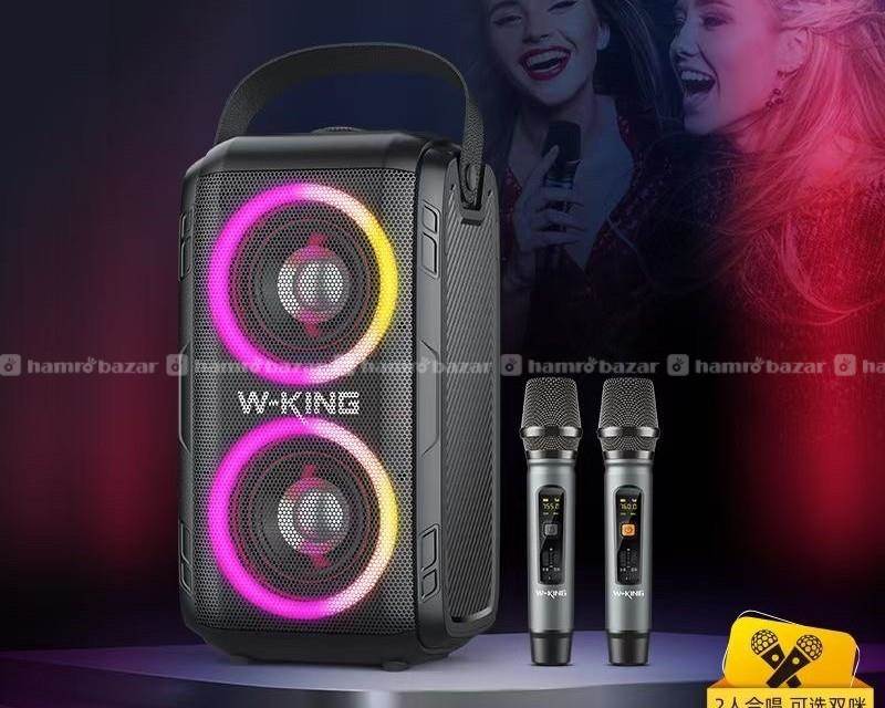 Wking T92 Two Mic Karaoke Speaker