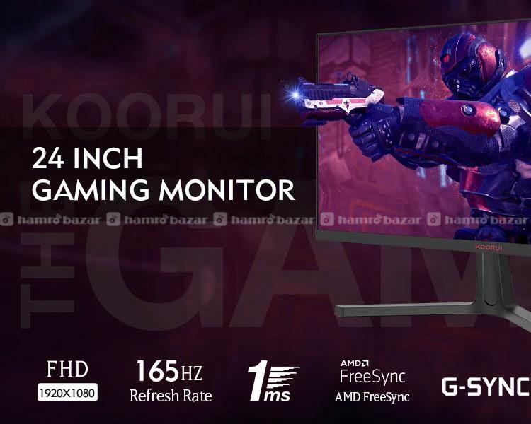 KOORUI 24 Inch Monitor Gaming 165HZ
