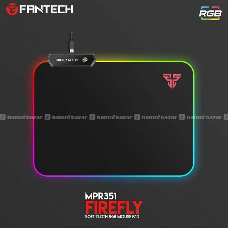 FANTECH MPR351 FIREFLY RGB MOUSE PAD