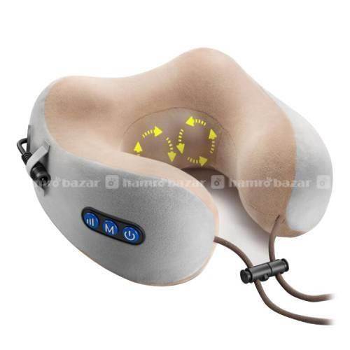 USB RECHARGEABLE TRAVEL NECK PILLOW MASSAGERS