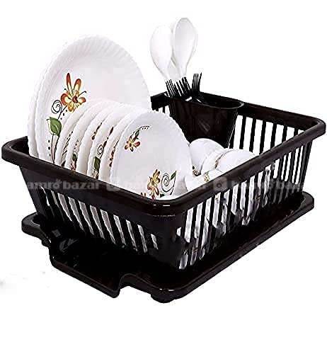Plastic 3 in 1 Sink Set Dish Rack