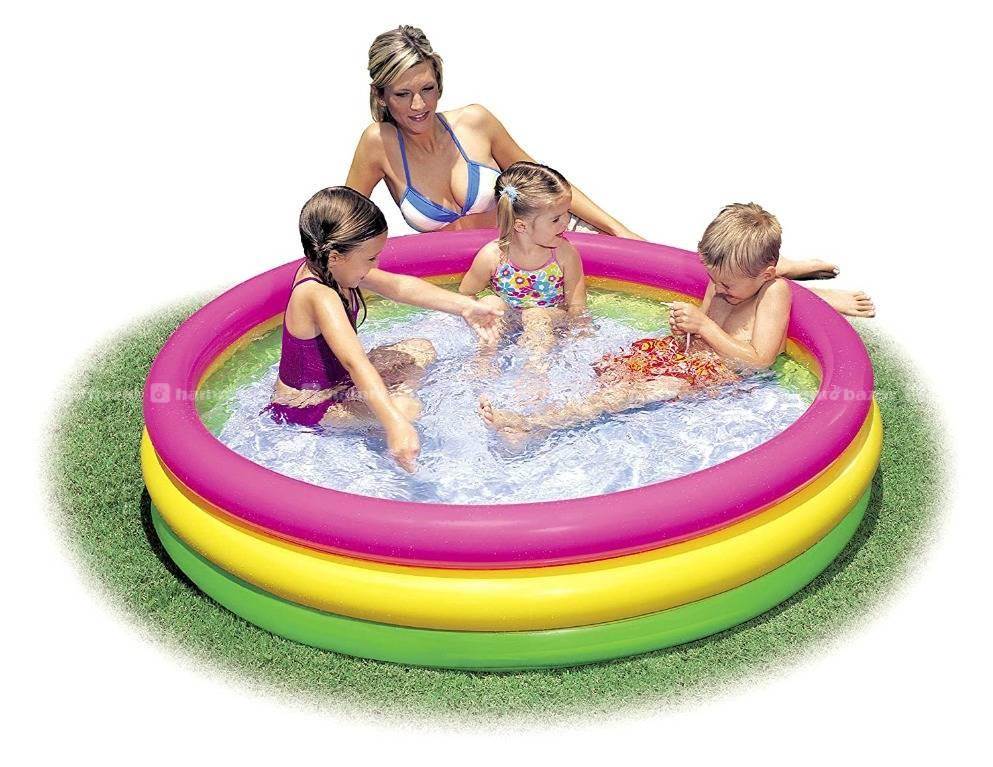 Bestway51104 3 Rings Kids Inflatable Swimming Pool