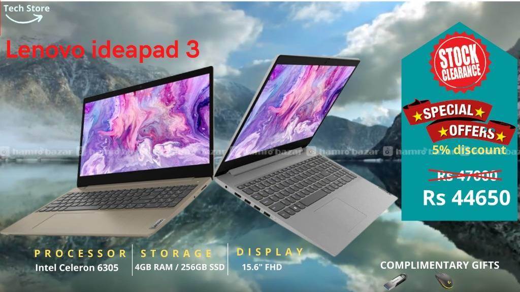 Laptop Lenovo IdeaPad 3 15|GL05 Celeron 10th Gen