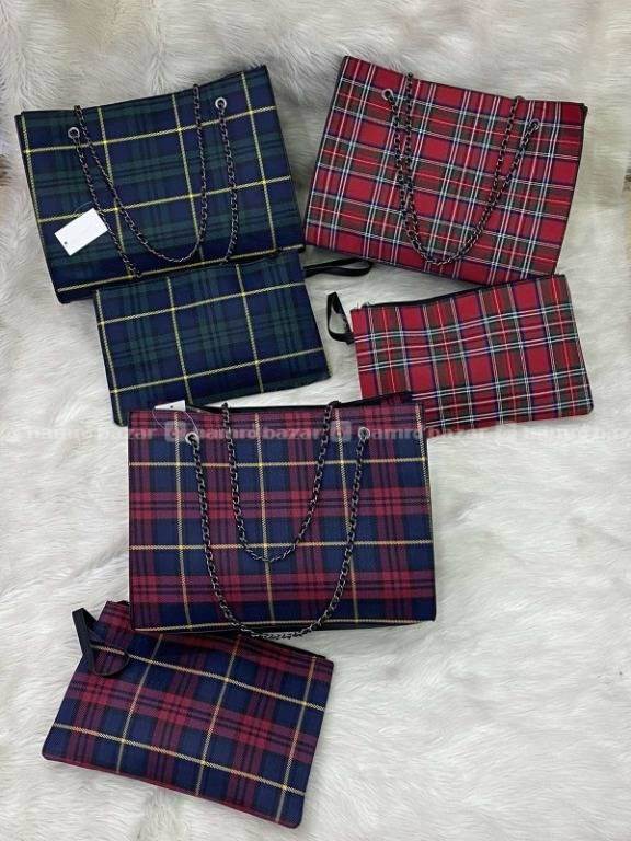 Checker Bag 2 piece Set