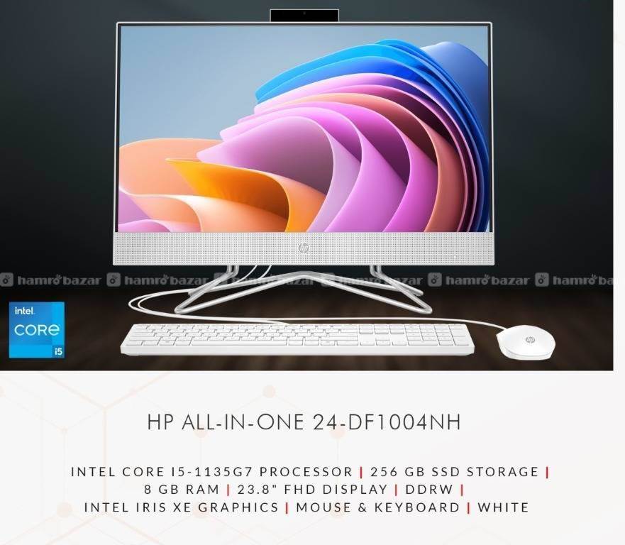 Hp All in one pc 11th gen 8gb 256gb 23.8"