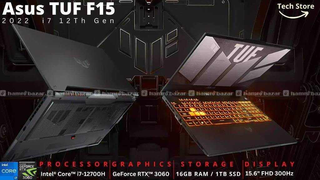 Asus TUF F15 2022 FX507ZM i7 12Th Gen 14 Core