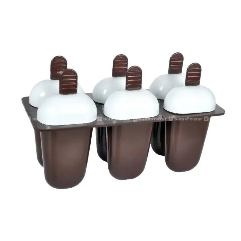 Plastic Ice Candy Maker Kulfi Maker Moulds Set 6