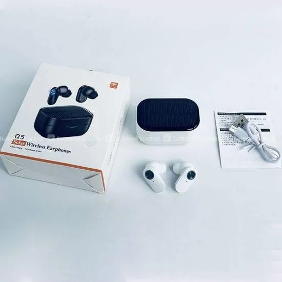 Earpods with Solar Charging & Power Bank