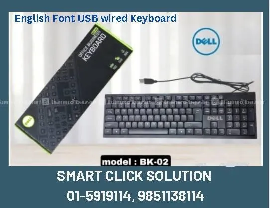 English Font USB Wired Keyboard ( BK-02)