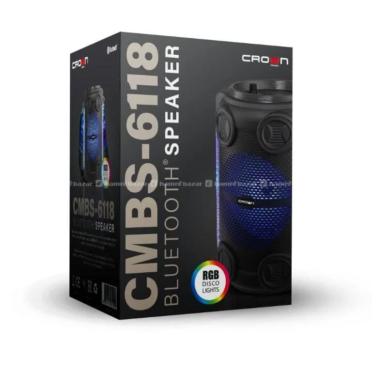 CMBS- 6118 Crown Micro Karaoke Bluetooth Speaker