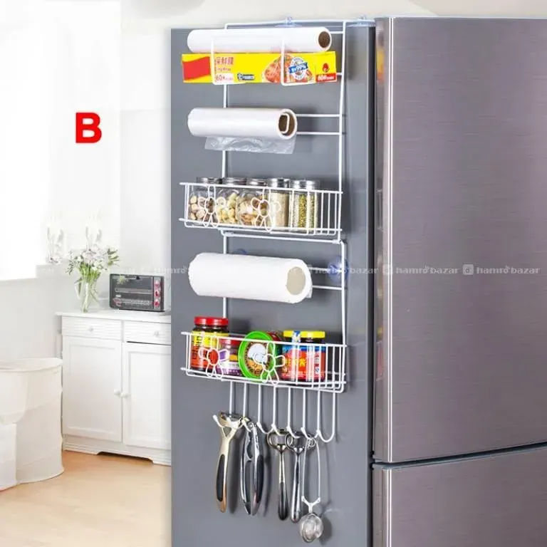 3 Layer Fridge Stand Storage Rack