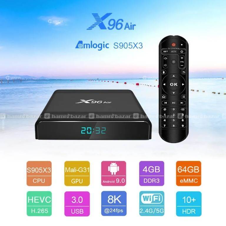 X96 AIR 4GB AMLOGIC SMART TV BOX