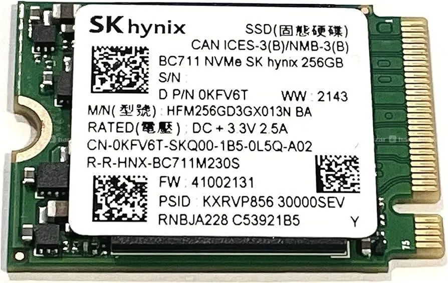 NVMe 256 GB
