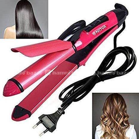 2 In 1 Women Nova Nhc 1818Sc Cordless Hair Straigh