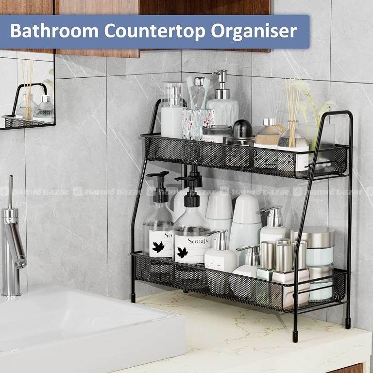 2 Layer Spice Rack Makeup Organizer