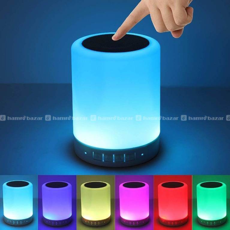 Portable Bluetooth Speakers With 6 Color LED Theme