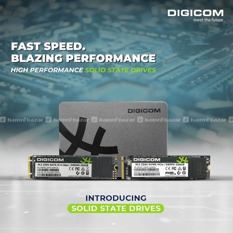 DIGICOM 256GB SSD SATA HIGH PERFORMANCE