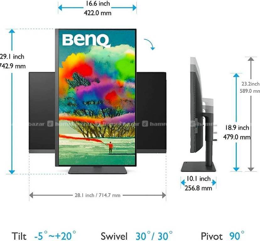 BenQ PD2705U 27" 4K 99%sRGB Rec.709 ips Monitor