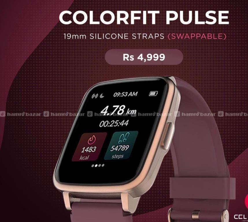 Noise Color fit pulse smart watch 1 year warranty