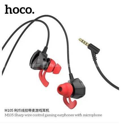 hoco M105 Sharp Wire Control Gaming Earphones mic
