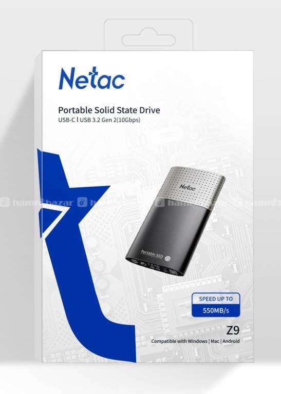 NETAC external SSD Z9, 2TB, USB 3.2, 550-480MB/s