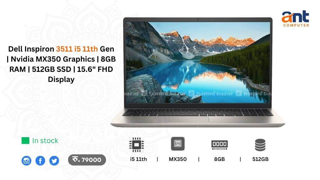 Dell Inspiron 3511 i5 11th Gen Laptop on sale