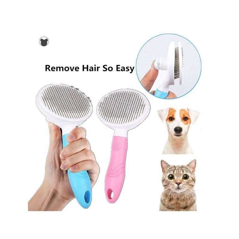 Self Cleaning Dog & Cat Comb Brush Pet Grooming, S