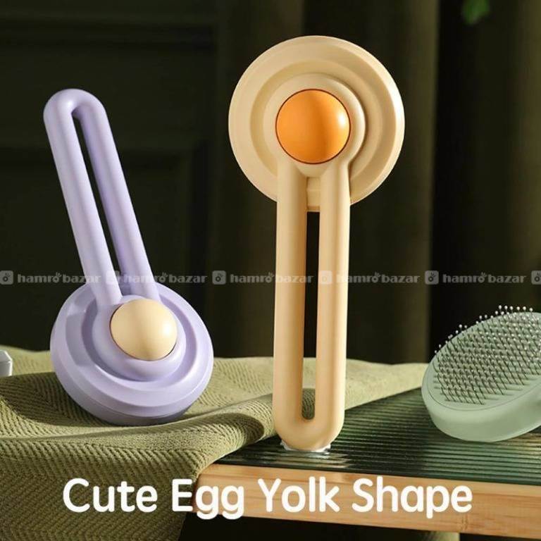 Pet Egg Yolk Massage Comb Self-cleaning Hair