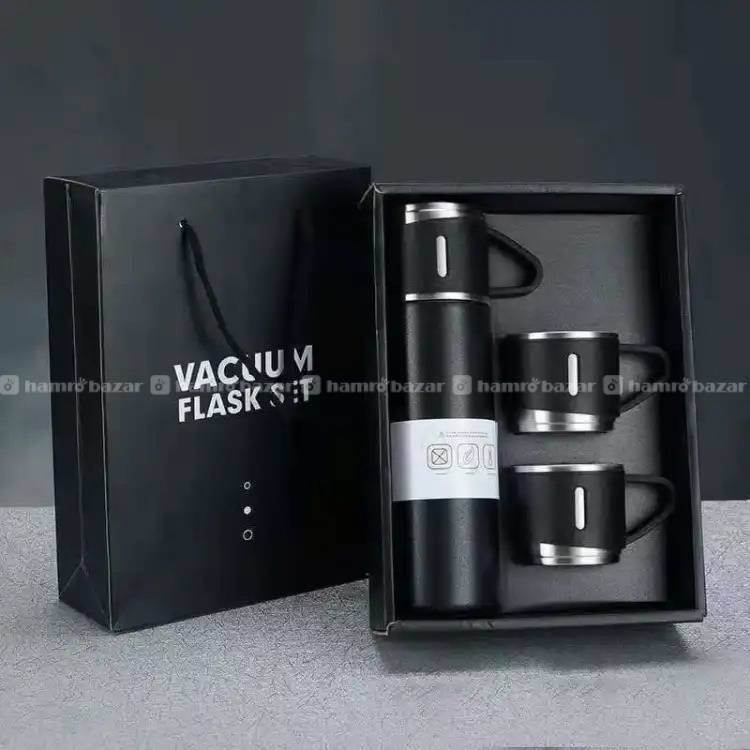 Vacuum Flask Set Stainless Steel Drinking Metal Wa