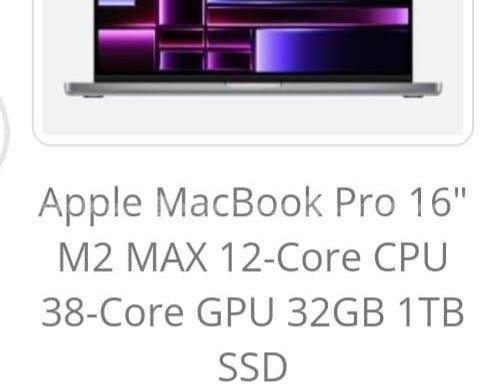 MacBook pro 16inch m2 max 12 core