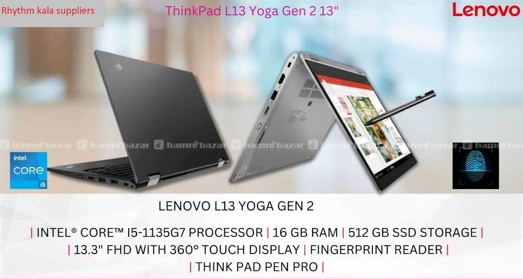 lenovo Yoga gen2 11Gen 16gb 512 touch 13.3 Laptop