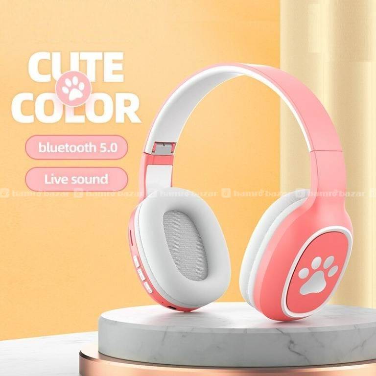 Mark Wireless Cute Bluetooth 5.0 Headphone