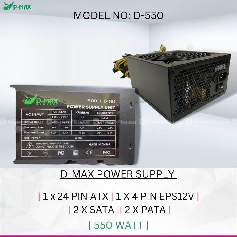 D-max Power supply Smps for gaming PC