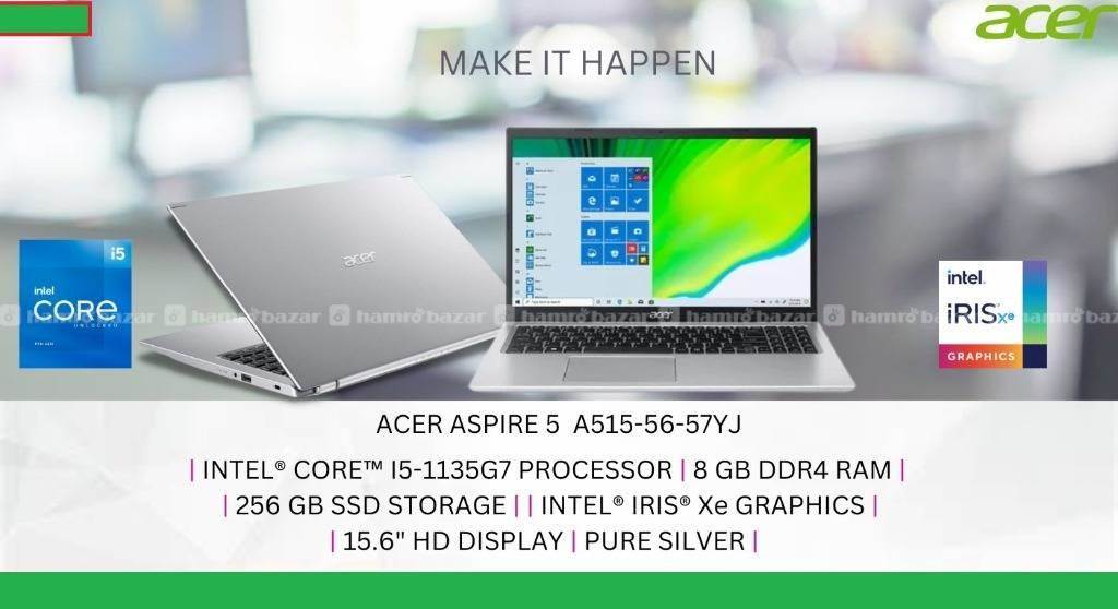 Acer i5 11th gen 8gb ram 256gb ssd Laptop