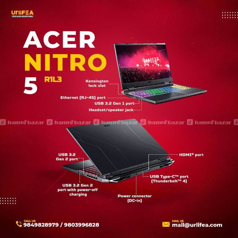Laptop | Acer Nitro 5| Ryzen 7-7735HS | 16GB | 1TB