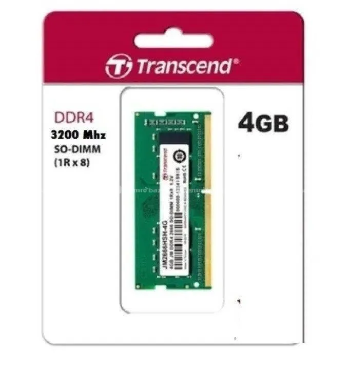 Transcend LAPTOP RAM -So-Dimm, DDR4 3200 MHz,4GB