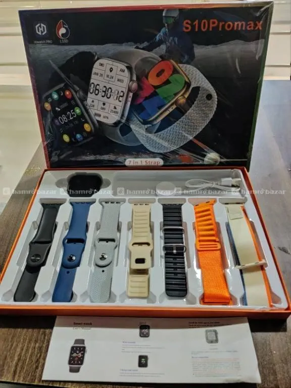 S10 Pro Max 7IN1 Smartwatch (Color May Vary)