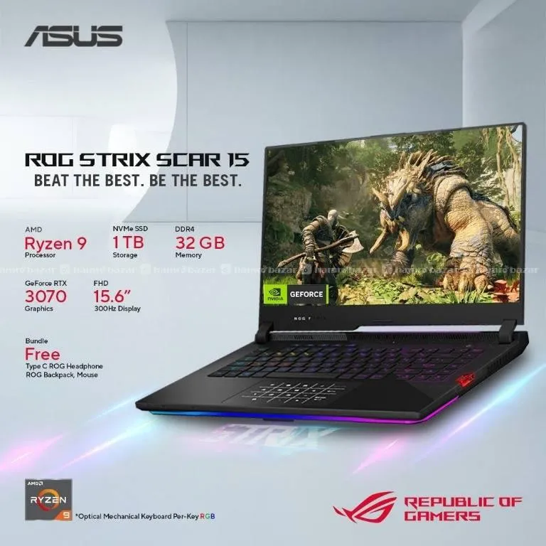 Asus Rog strix Ryzen 9 1tb 32GB 3070 15.6" LAPTOP
