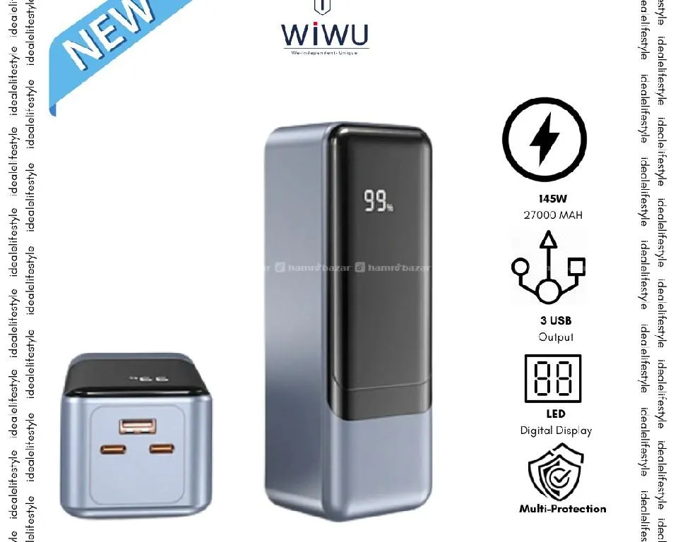 WiWU Tank Wi-P010 27000mAh power bank 145W Laptop