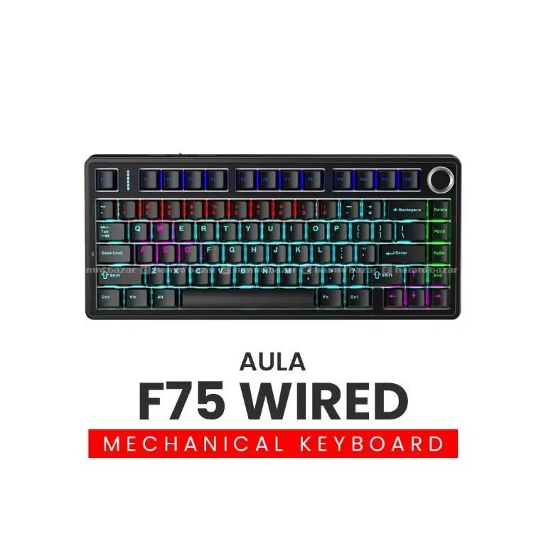AULA F75 75% Hot Swappable Wired Mechanical keyboa