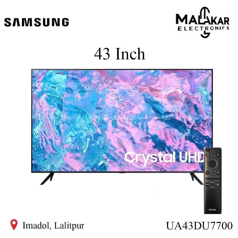 Samsung 43 inch Crystal Ultra HD 4K Smart TV UA43D