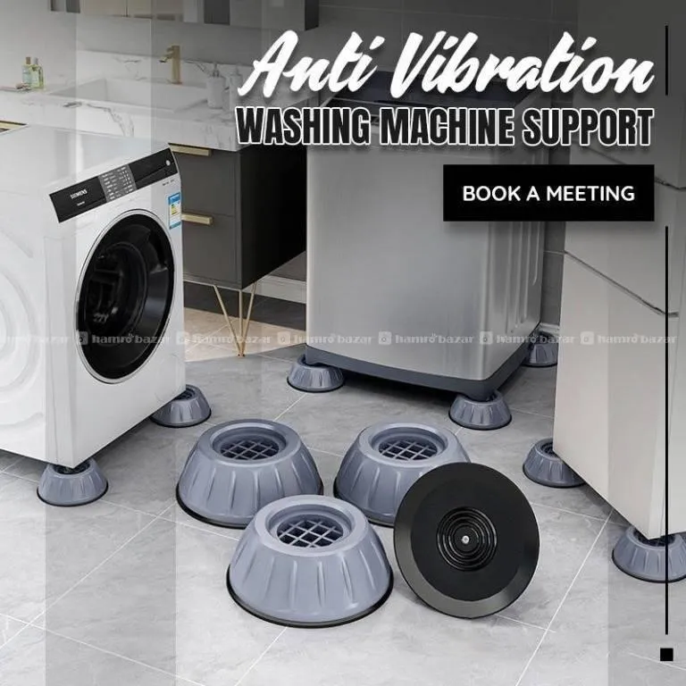 Zoomix 4pcs Washing Machine Anti Shock Pad Refrige