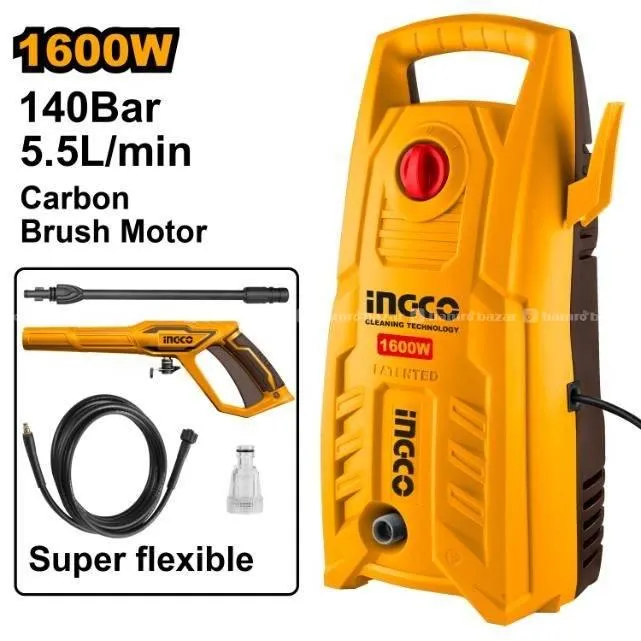INGCO 1600W High Pressure Washer HPWR16008