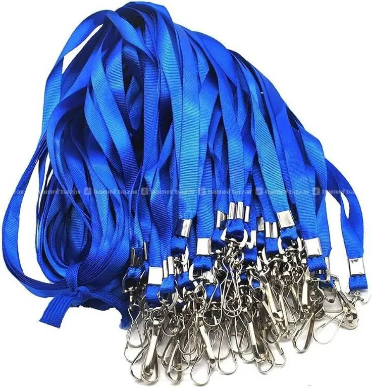 Blue Lanyards 100 Pcs For ID Card