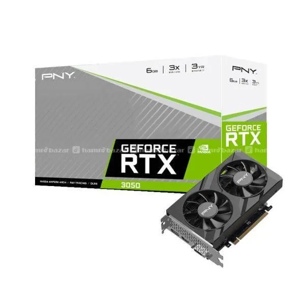 pny VGA CARD PNY RTX 3050 6GB DF Graphic Card