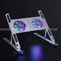 Gaming PC Laptop Cooler 2 Silent Fan Foldable Lapt