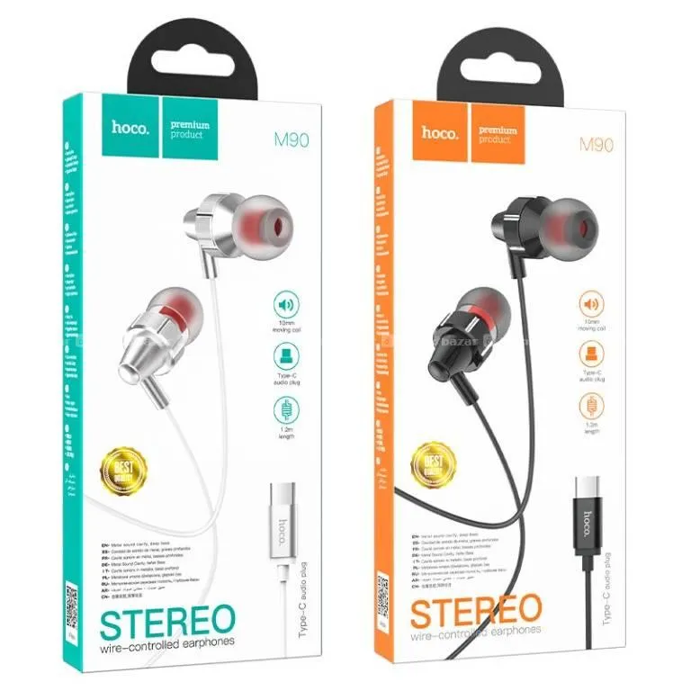 HOCO M90 Delight Type-C Wired Digital Earphone