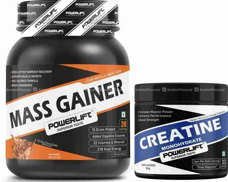 POWERLIFT MASS GAINER + CREATINE COMBO PACK
