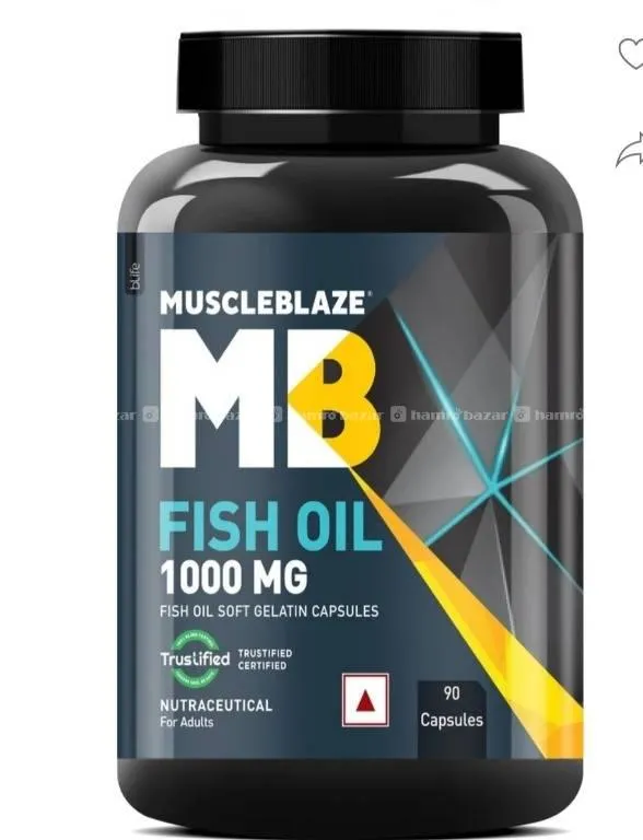 MUSCLEBLAZE Omega 3 Fish Oil 1000 mg(90 capsule)
