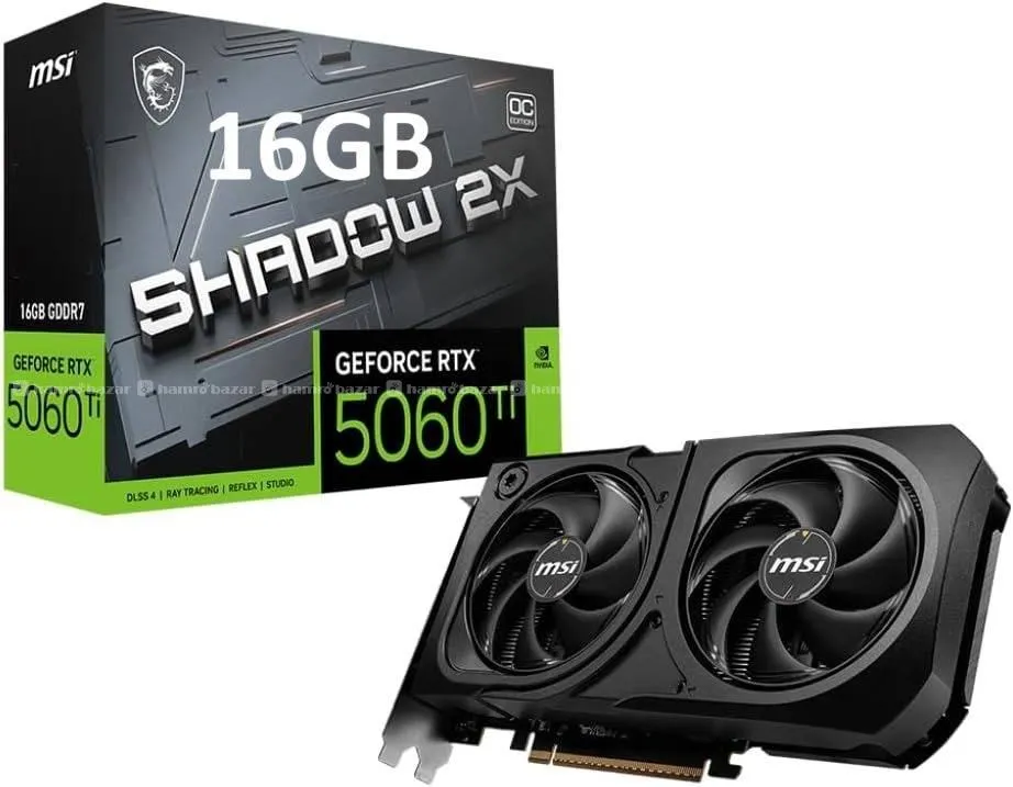 MSI GEFORCE RTX 5060 TI 16G SHADOW 2X OC PLUS grap